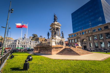 Valparaiso - July 14, 2017: Historic center of Valparaiso, Chileのeditorial素材