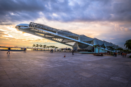 Rio de Janeiro - June 21, 2017: Museum of Tomorrow in Rio de Janeiro, Brazilのeditorial素材