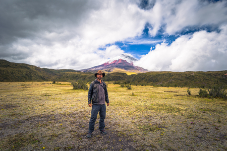 Cotopaxi - August 18, 2018: Cotopaxi volcano in the Cotopaxi National Park, Ecuadorのeditorial素材
