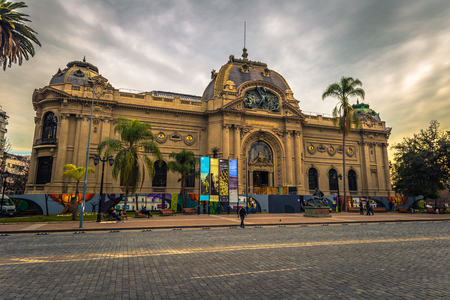 Chile - July 08, 2017: Fine art Museum of Santaigo de Chileのeditorial素材