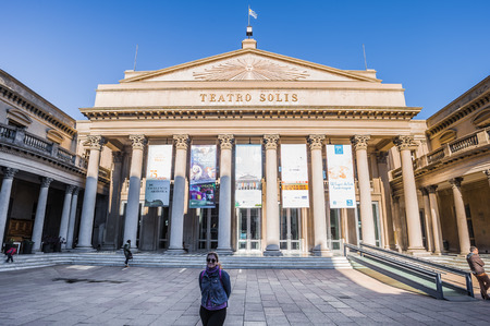 Montevideo - July 02, 2017: Solis Theater in Montevideo, Uruguayのeditorial素材