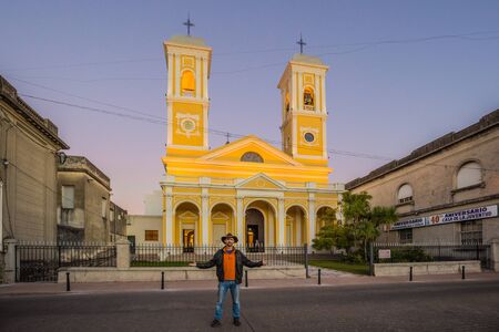 Minas - July 02, 2017: Church in the center of Minas, Uruguayのeditorial素材