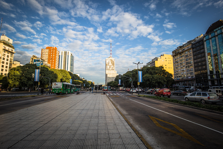Buenos Aires - June 30, 2017: Evita Peron portrayed at the Ministry of Health building in Buenos Aires, Argentinaのeditorial素材