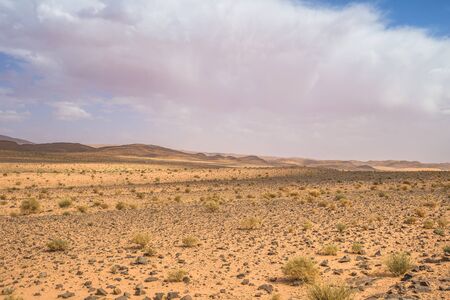 Dry landscape of the countryside of Algeria