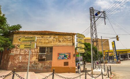 Sidi Bel Abbes - June 09, 2017: Traffic signs in Sidi Bel Abbes, Algeriaのeditorial素材