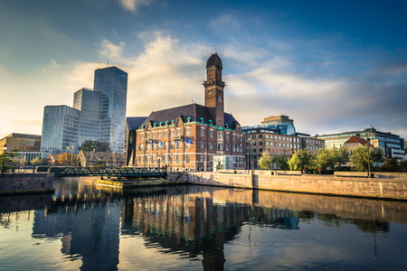 Malmo - October 22, 2017: Historic center of Malmo, Swedenのeditorial素材