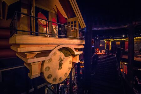 Rovaniemi - December 16, 2017: Santa Claus village of Rovaniemi, Finlandのeditorial素材