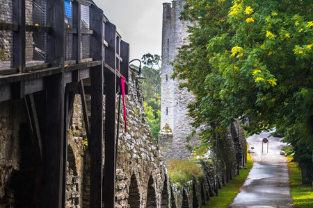 Visby - September 23, 2018: Old town of Visby in Gotland, Swedenのeditorial素材