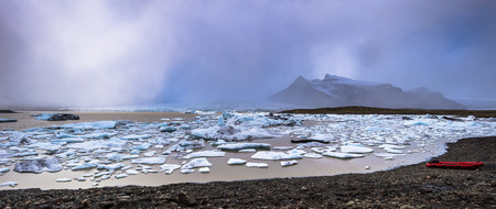 Iceberg lagoon of Fjallsarlon, Icelandの写真素材
