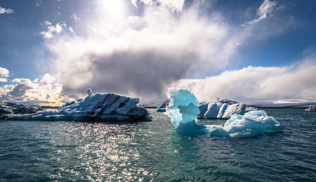 Iceberg lagoon of Jokulsarlon, Iceland