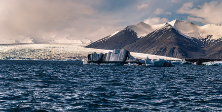 Jokulsarlon - May 05, 2018: Iceberg lagoon of Jokulsarlon, Icelandのeditorial素材