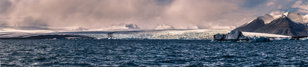 Jokulsarlon - May 05, 2018: Iceberg lagoon of Jokulsarlon, Icelandのeditorial素材