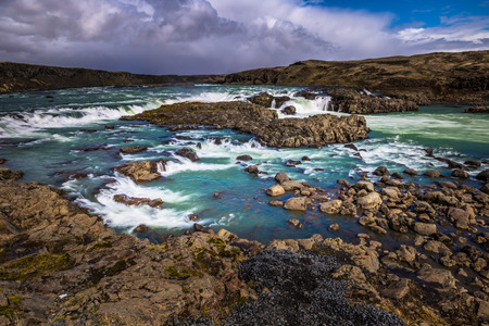 Urridafoss waterfall, Icelandの写真素材