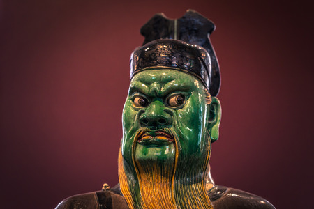 London - August 06, 2018: Ancient Chinese sculpture in the Brtitish Museum in London, Englandのeditorial素材