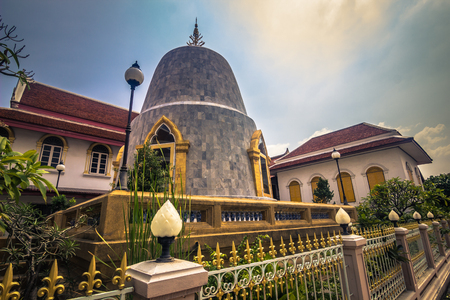 Bangkok - October 13, 2014: Palace temple of Wat Phra Kaew in central Bangkok, Thailandのeditorial素材
