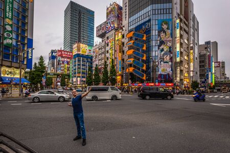 Tokyo - May 18, 2019: Downtown district of Akihabara in Tokyo, Japanのeditorial素材