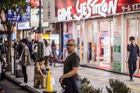 Tokyo - May 19, 2019: People in the streets of Shinjuku, Tokyo, Japanのeditorial素材