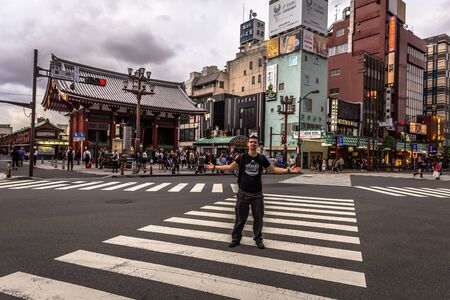 Tokyo - May 20, 2019: Streets of Asakusa, Tokyo, Japanのeditorial素材