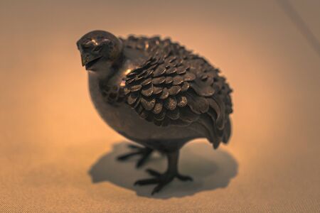 Tokyo - May 21, 2019: Bird sculpture in the Tokyo National Museum in Tokyo, Japanのeditorial素材