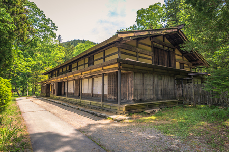 Takayama - May 26, 2019: Traditional buildings in the Hida folk village open air museum of Takayama, Japanのeditorial素材