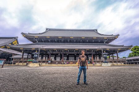 Kyoto - May 28, 2019: Buddhist temple of Higashi-Hongani in Kyoto, Japanのeditorial素材