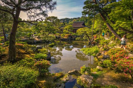 Kyoto - May 30, 2019: Ginkakuji, the Silver Pavilion in Kyoto, Japanのeditorial素材