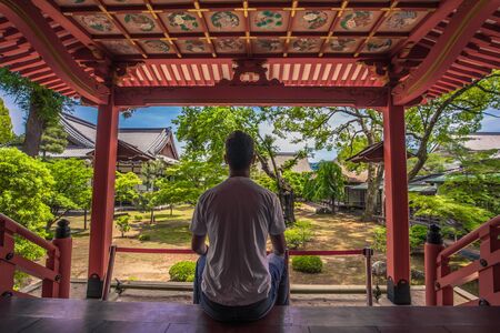 Kyoto - May 30, 2019: Daikakuji Buddhist temple in Kyoto, Japanのeditorial素材