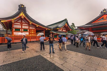Kyoto - May 28, 2019: Shinto shrine of Fushimi Inari in Kyoto, Japanのeditorial素材