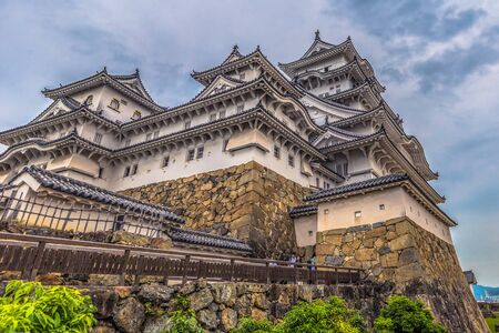 Himeji - June 02, 2019: The iconic Himeji Castle in the region of Kansai, Japanのeditorial素材