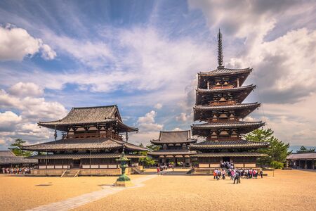 Ikaruga - June 03, 2019: The Horyu-Ji, temple in Irakuga, Nara Perfecture, Japanのeditorial素材