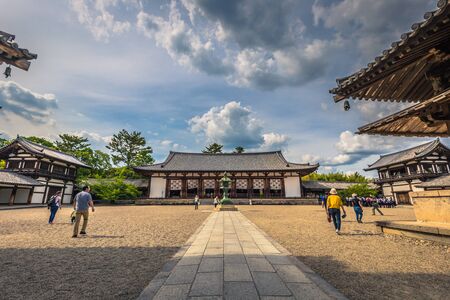 Ikaruga - June 03, 2019: The Horyu-Ji, temple in Irakuga, Nara Perfecture, Japanのeditorial素材