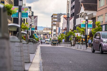 Nara - May 31, 2019: Tourists in the streets of Nara, Japanのeditorial素材