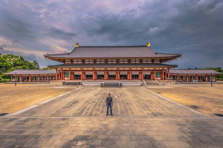 Nara - May 31, 2019: The Yakushi-Ji, temple in Nara, Japanのeditorial素材