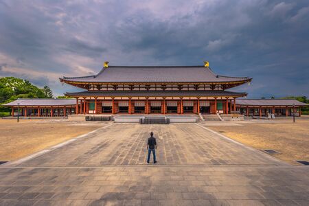 Nara - May 31, 2019: The Yakushi-Ji, temple in Nara, Japanのeditorial素材