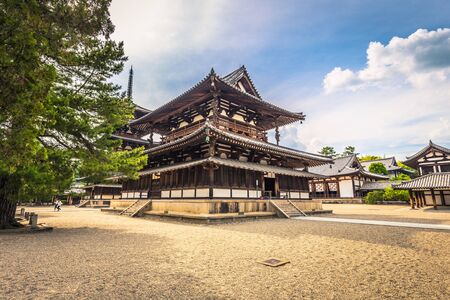 Ikaruga - June 03, 2019: The Horyu-Ji, temple in Irakuga, Nara Perfecture, Japanのeditorial素材