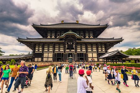 Nara - May 31, 2019: The great Todai-ji temple in Nara, Japanのeditorial素材