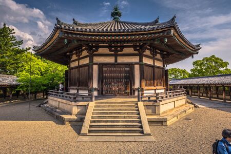 Ikaruga - June 03, 2019: The Horyu-Ji, temple in Irakuga, Nara Perfecture, Japanのeditorial素材