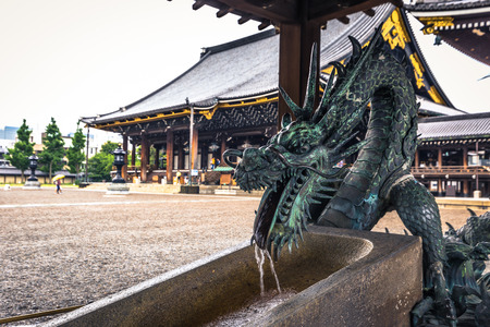 Kyoto - May 28, 2019: Buddhist temple of Higashi-Hongani in Kyoto, Japanのeditorial素材