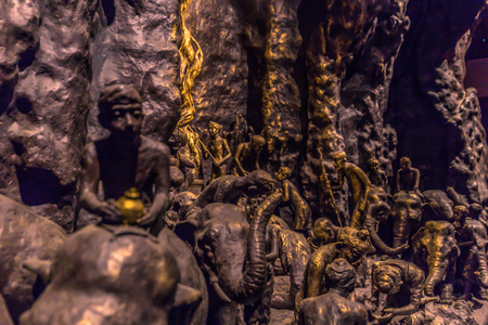 Nara - May 31, 2019: Inside the pagoda of Yakushi-Ji, temple in Nara, Japanのeditorial素材