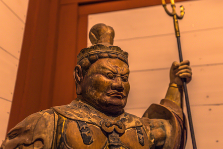 Nara - May 31, 2019: Inside the pagoda of Yakushi-Ji, temple in Nara, Japanのeditorial素材