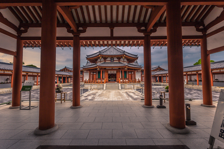 Nara - May 31, 2019: The Yakushi-Ji, temple in Nara, Japanのeditorial素材