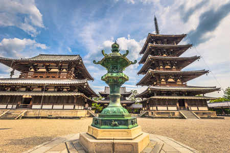 Ikaruga - June 03, 2019: The Horyu-Ji, temple in Irakuga, Nara Perfecture, Japanのeditorial素材