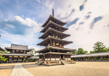 Ikaruga - June 03, 2019: The Horyu-Ji, temple in Irakuga, Nara Perfecture, Japanのeditorial素材
