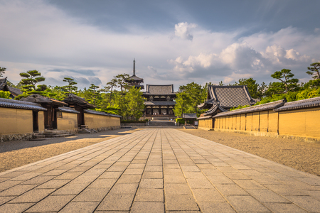 Ikaruga - June 03, 2019: The Horyu-Ji, temple in Irakuga, Nara Perfecture, Japanのeditorial素材