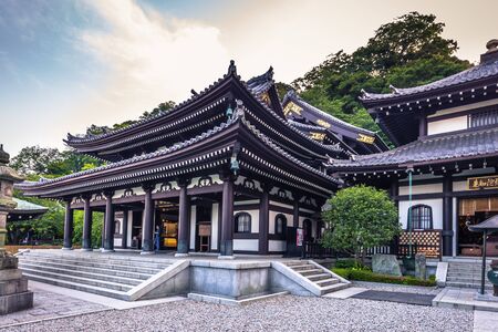 Kamakura - June 06, 2019: Main hall of Hasedera temple in Kamakura, Japanのeditorial素材