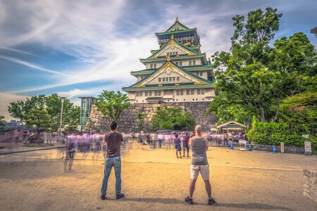 Osaka - June 01, 2019: The castle of Osaka in Osaka, Japanのeditorial素材