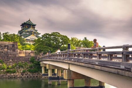 Osaka - June 01, 2019: The castle of Osaka in Osaka, Japanのeditorial素材