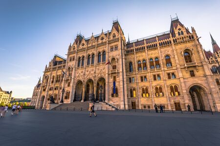 Budapest - June 21, 2019: The Parliament building of Budapest, Hungaryのeditorial素材