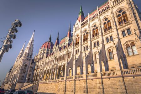 Budapest - June 21, 2019: The Parliament building of Budapest, Hungaryのeditorial素材