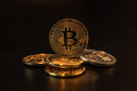 Bitcoin, the cryptocurrency blockchain technology that will shape the future of financeの写真素材